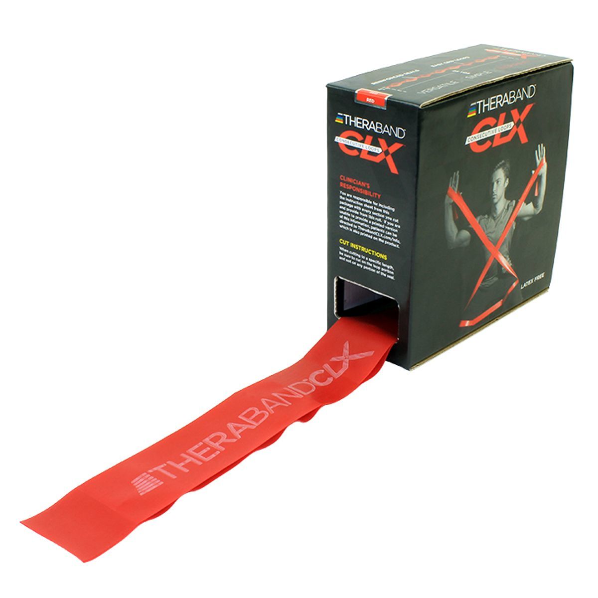 TheraBand CLX Resistance Band with Loops Bulk