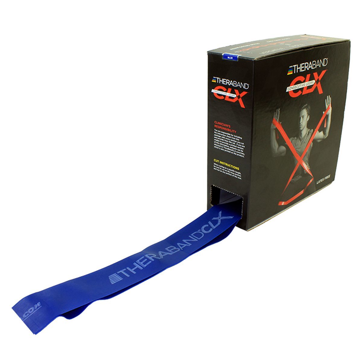 TheraBand CLX Resistance Band with Loops Bulk