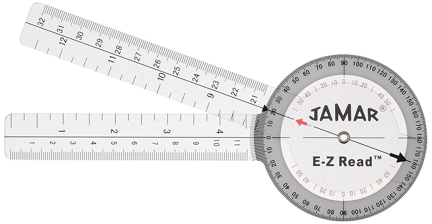 jamar goniometer , manual medical goniometer designed to measure range